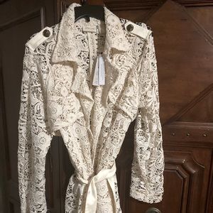 Lace Trench Coat